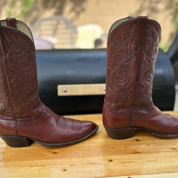 Dan Post Rich Brown Western Boots - Picture 6 of 16